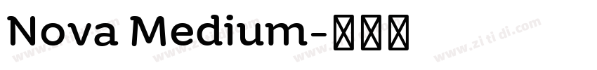 Nova Medium字体转换